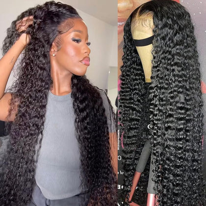 LYILYI 13x6 Water Wave Lace Front Wig front view
