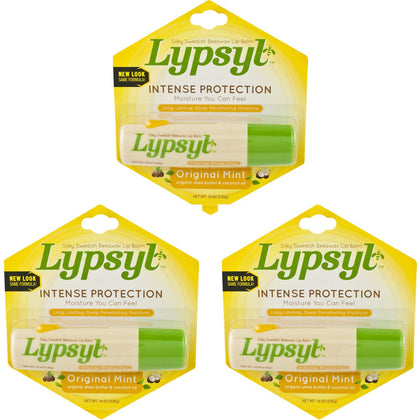 Lypsyl Intense Protection Original Mint Lip Balm front view