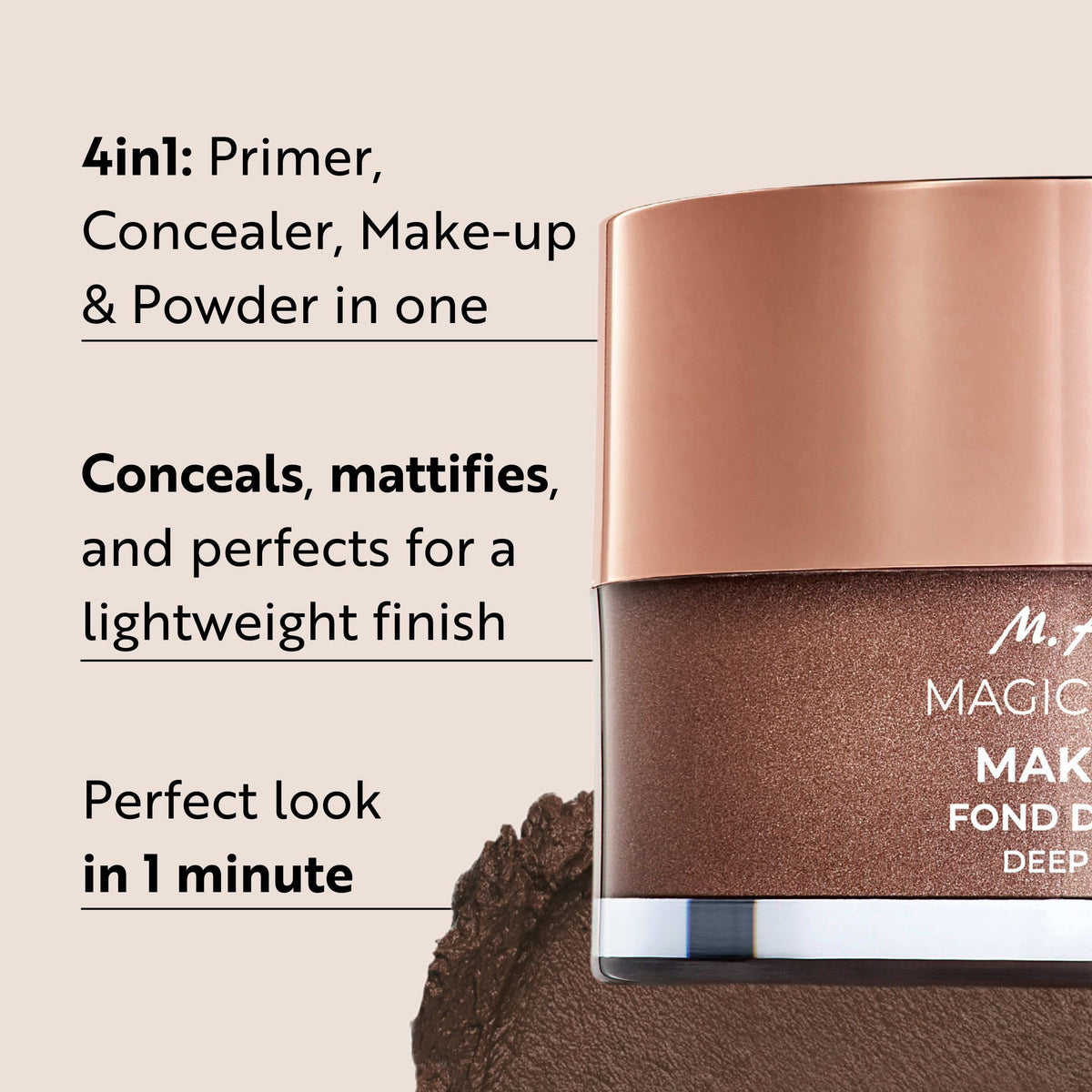 M. Asam Magic Finish Deep Teint Make-up Mousse side view
