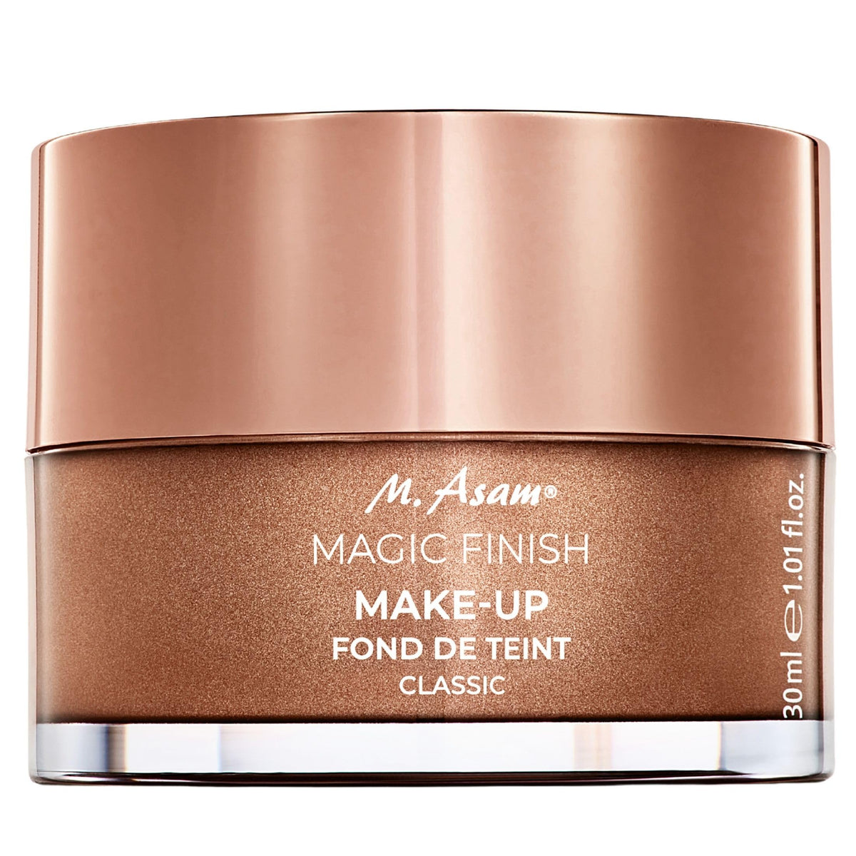 M. Asam Magic Finish Make-up Mousse front view with packaging