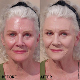 M. Asam Magic Finish Make-up Mousse in use on model