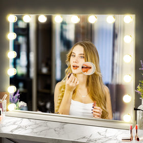 M MIVONDA Hollywood Vanity Mirror with adjustable brightness settings