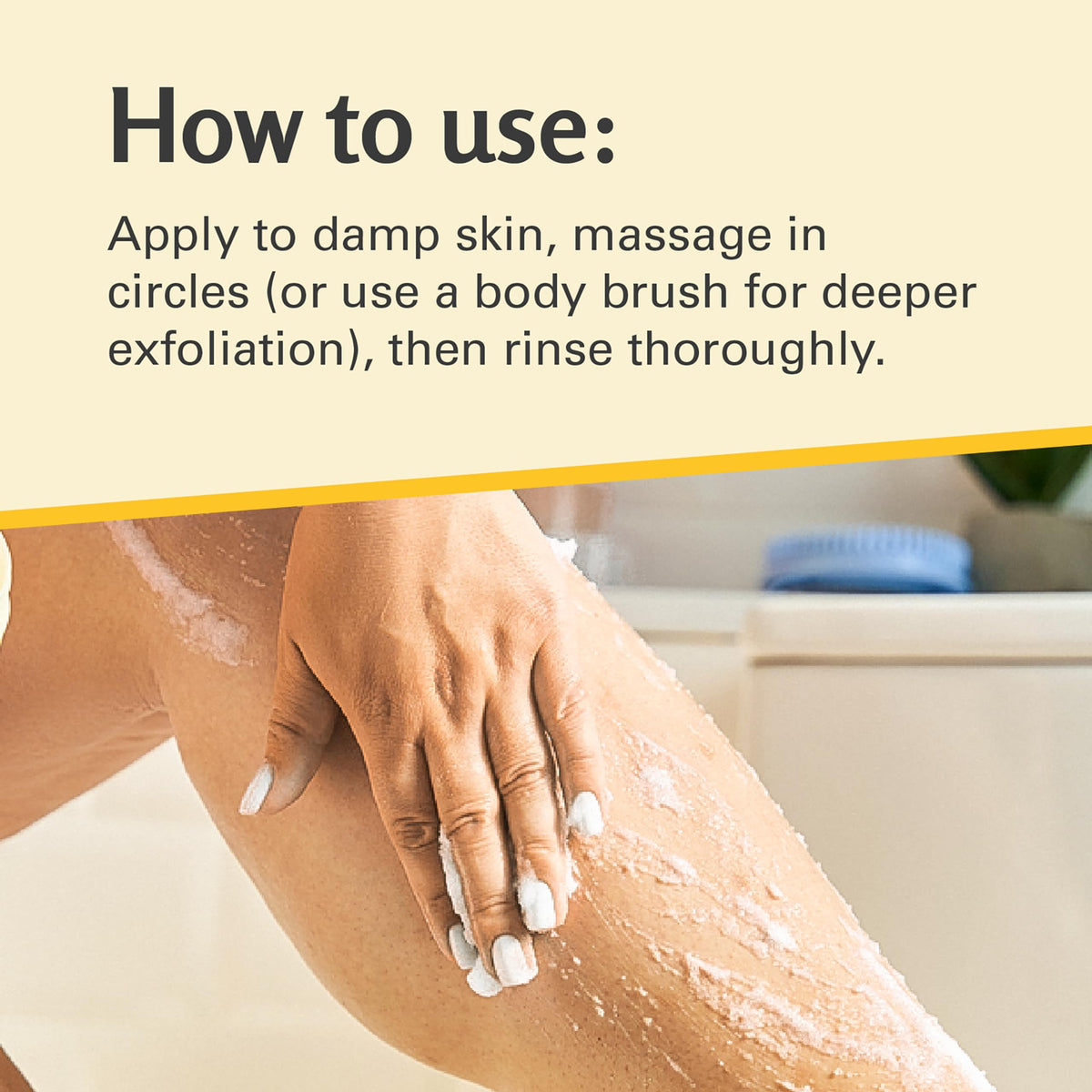 M3 Naturals Anti-Cellulite Body Scrub 16oz close-up of texture