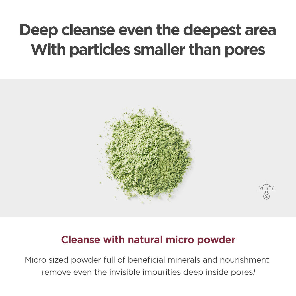 ma:nyo Deep Pore Cleansing Soda Foam with green tea leaves