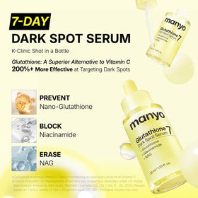 ma:nyo Glutathione 7 Dark Spot Serum packaging