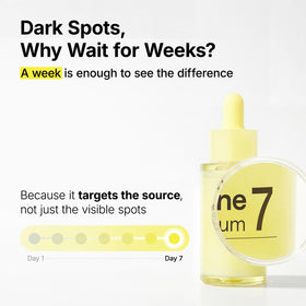 ma:nyo Glutathione 7 Dark Spot Serum texture on hand