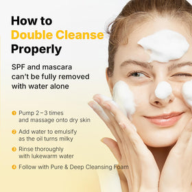 ma:nyo Pure Cleansing Oil 200ml with skincare products