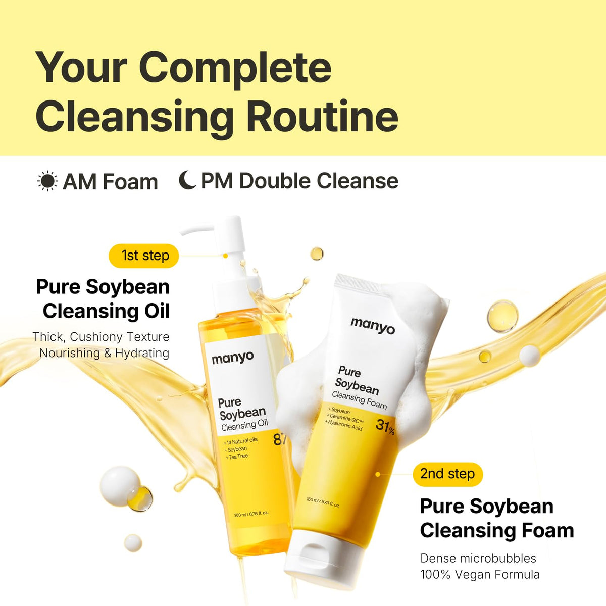 ma:nyo Pure & Deep Cleansing Foam packaging details