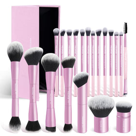 MAANGE 20 Pcs Makeup Brush Set front view in gift box
