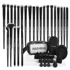MAANGE 41 Pcs Eye Makeup Brush Set with Velvet Bag front view