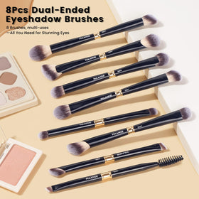 MAANGE Makeup Brushes set in stylish corduroy pouch