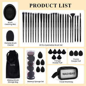 MAANGE makeup sponges and triangle powder puffs included