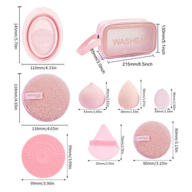 MAANGE triangle powder puffs and cleaning mat