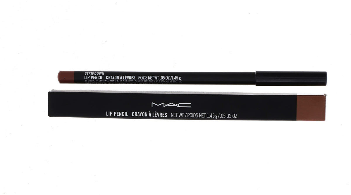 MAC Lip Pencil Stripdown packaging with product details