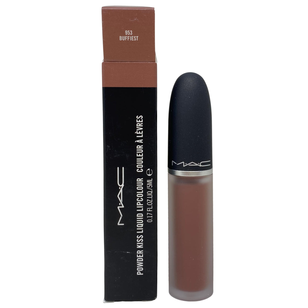 MAC Powder Kiss Liquid Lipcolour 953 Buffiest front view