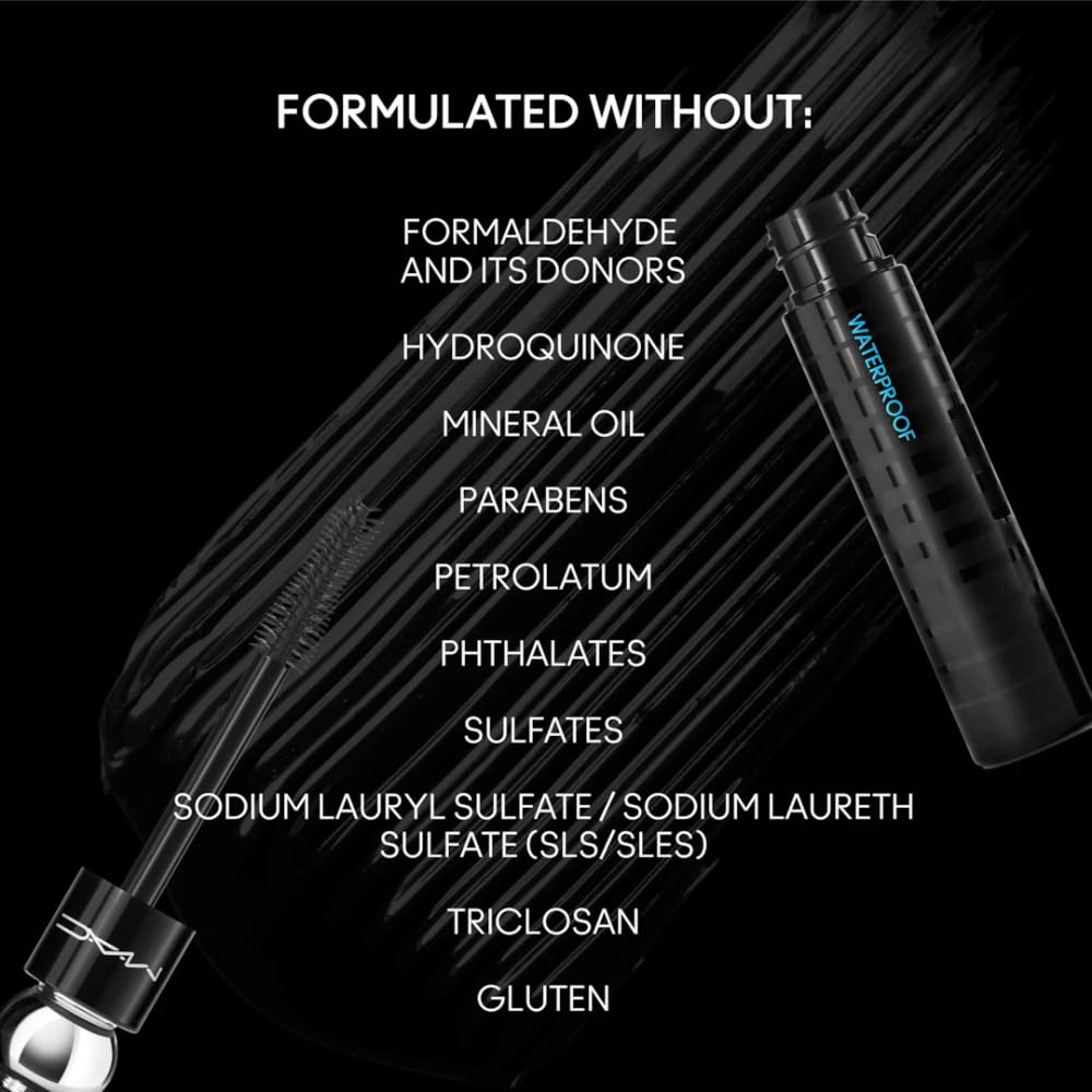 MAC Stack Superstack Mascara applied on model's lashes