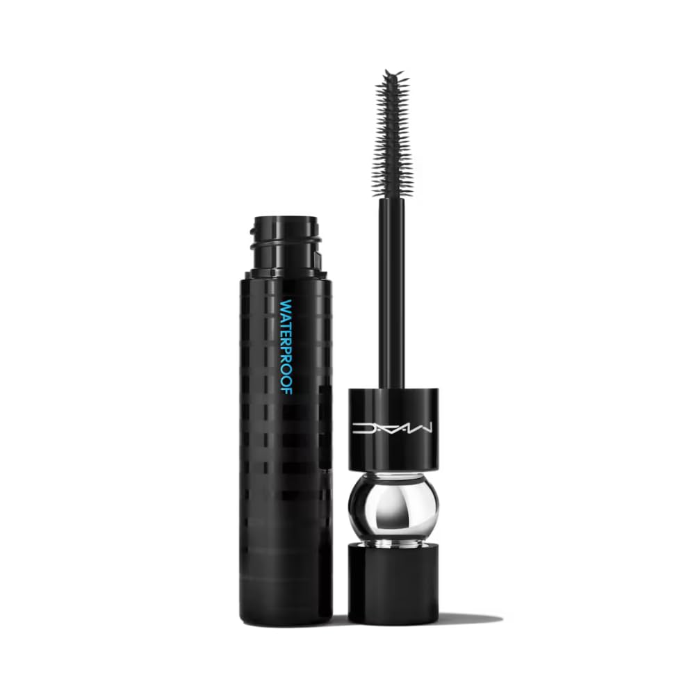 MAC Stack Superstack Mega Brush Waterproof Mascara in black, front view