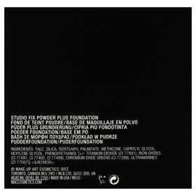 MAC Studio Fix Powder Plus Foundation NW50 with makeup brush