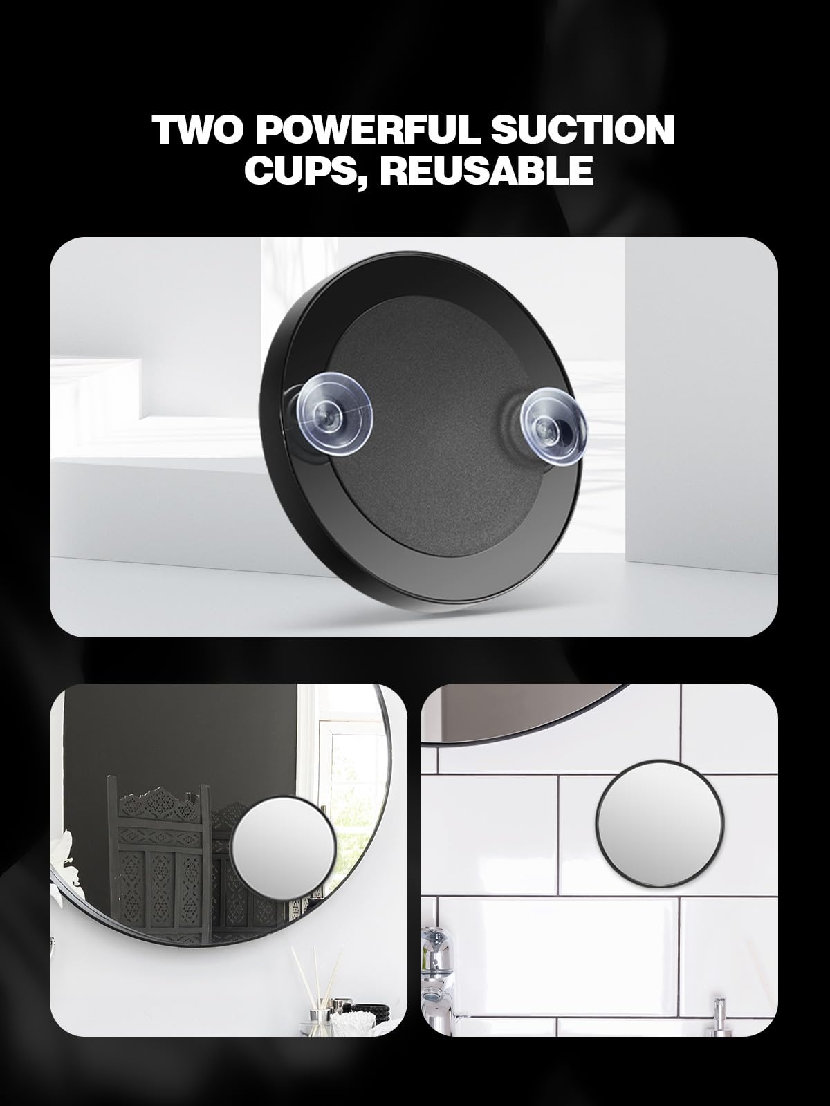 Macaki magnifying mirror set with included tweezers