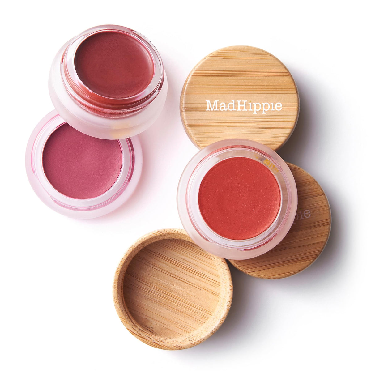 Mad Hippie Cheek & Lip Tint Plum with bamboo lid