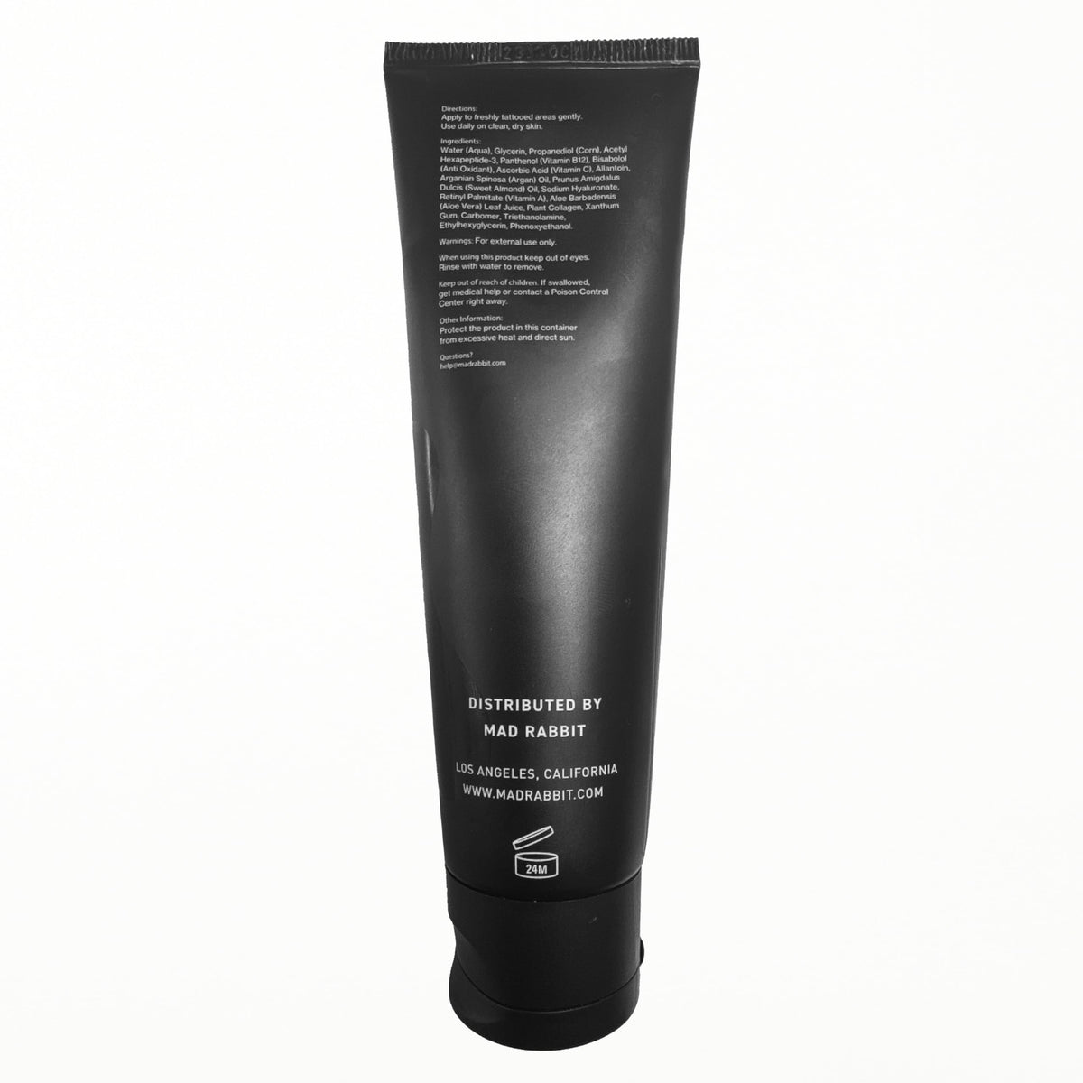 Mad Rabbit Tattoo Aftercare Soothing Gel 100 mL ingredients list
