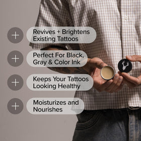 Mad Rabbit Tattoo Balm with ingredients list on the back