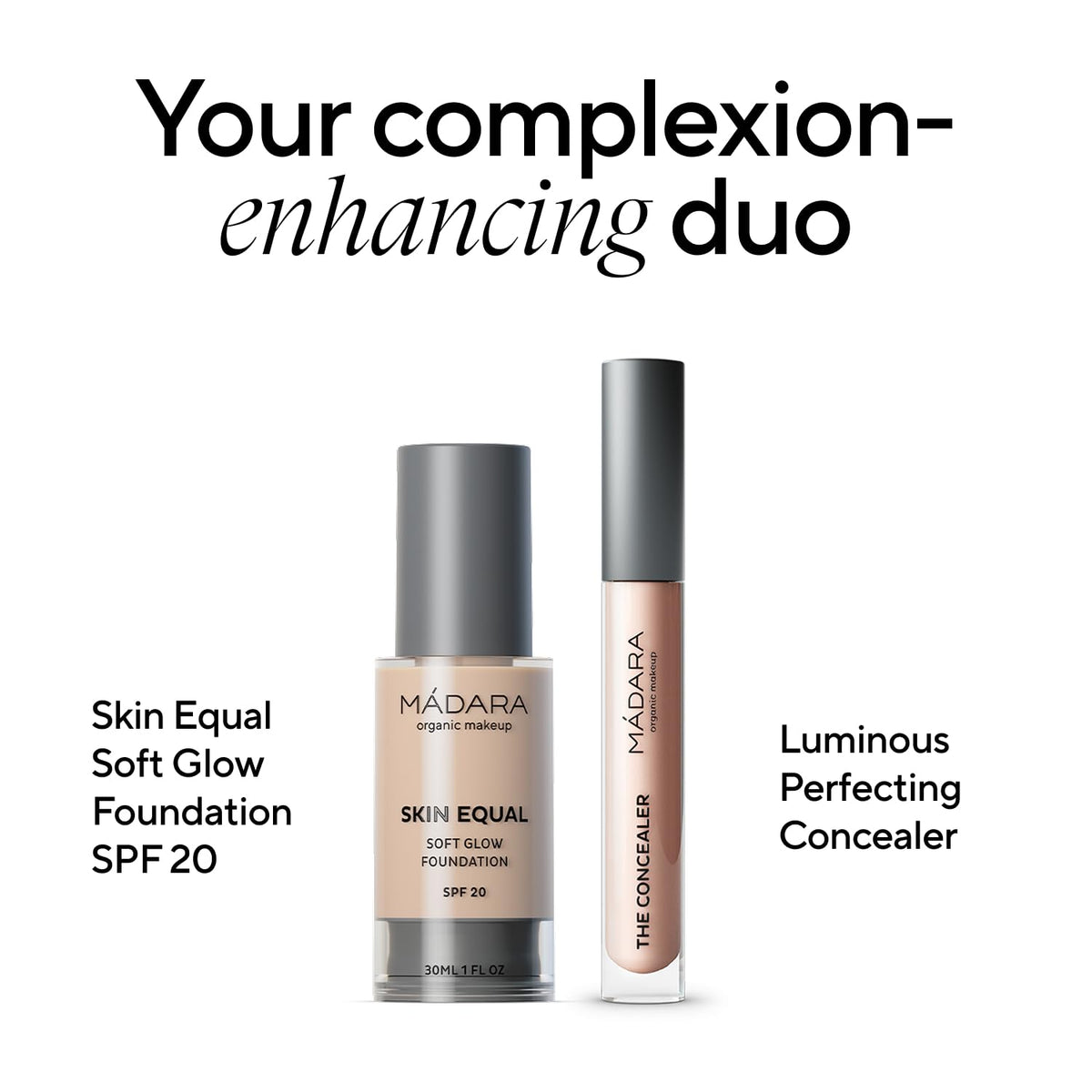 Madara Luminous Eye Concealer 25 Latte 4ml with makeup tools