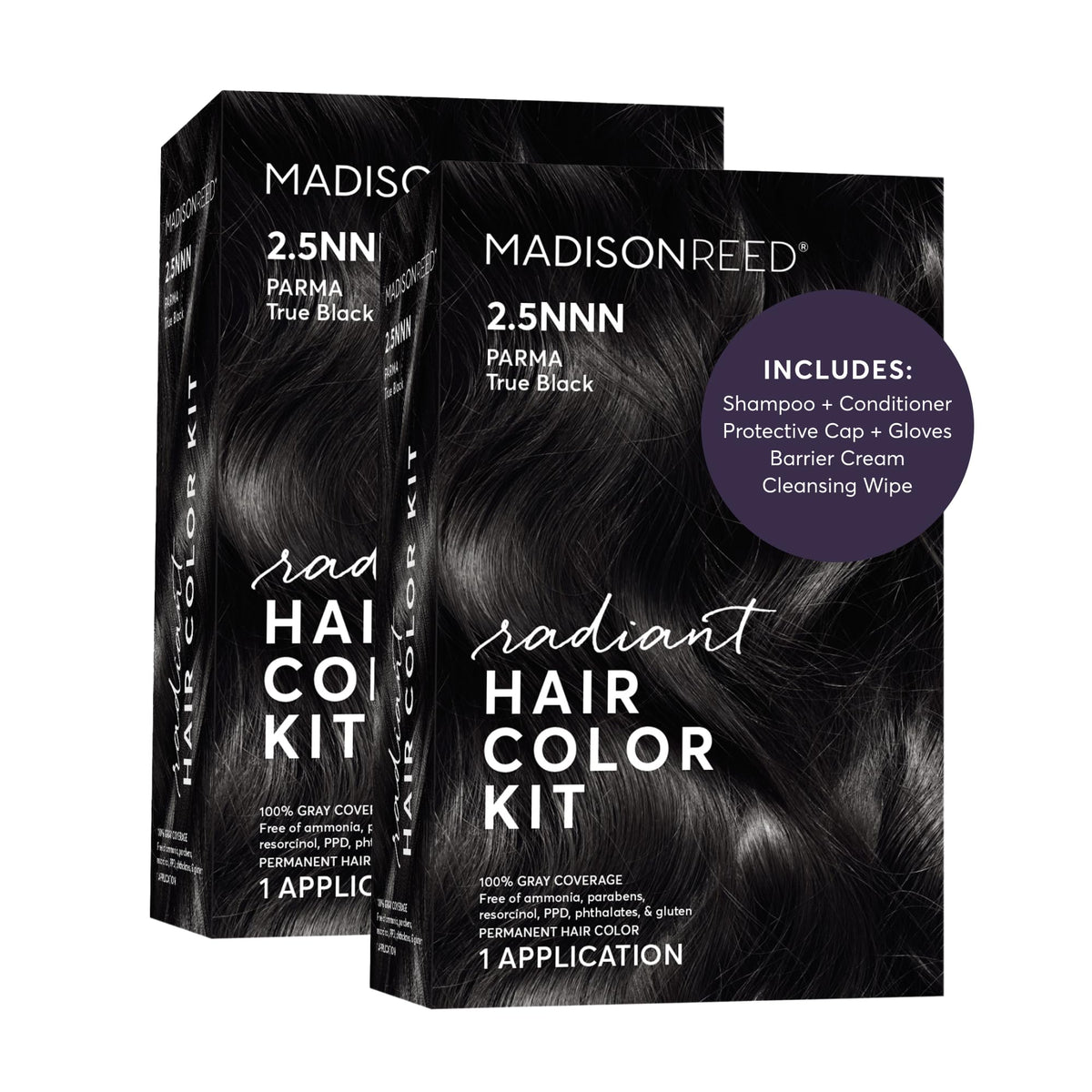 Madison Reed Radiant Hair Color Kit 2.5NNN Soft Black front view