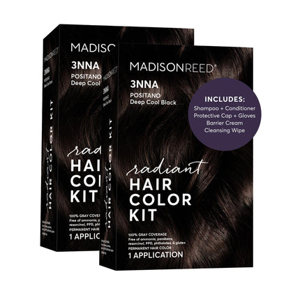 Madison Reed Radiant Hair Color Kit 3NNA Cool Black-Brown front view