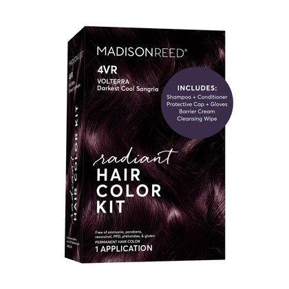 Madison Reed Radiant Hair Color Kit 4VR Darkest Cool Sangria front view
