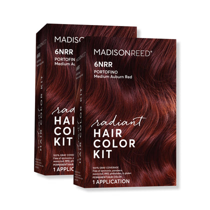 Madison Reed Radiant Hair Color Kit 6NRR Medium Auburn Red front view