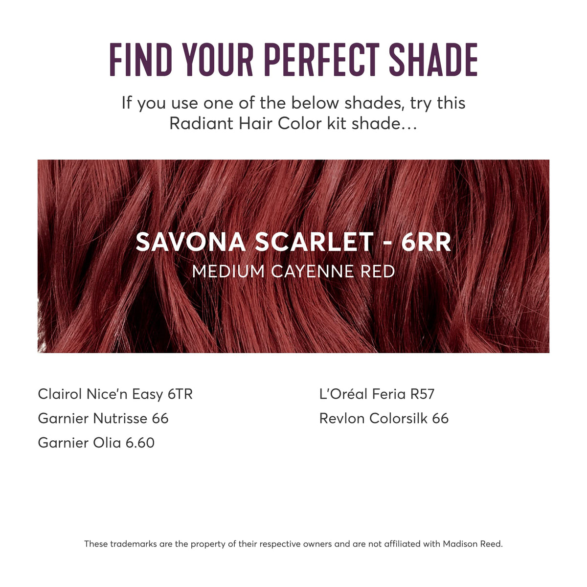 Madison Reed Radiant Hair Color Kit 6RR Medium Vibrant Cayenne Red side view