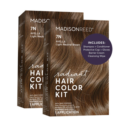 Madison Reed Radiant Hair Color Kit 7N Light Neutral Brown front view