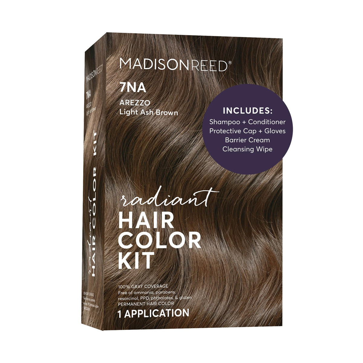 Madison Reed Radiant Hair Color Kit 7NA Light Ash Brown front view