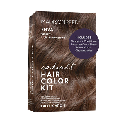 Madison Reed Radiant Hair Color Kit 7NVA Light Cool Brown front view