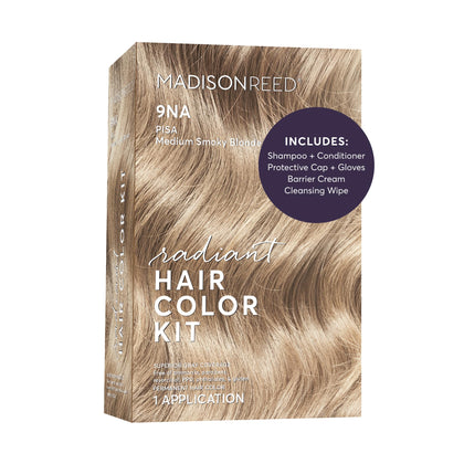 Madison Reed Radiant Hair Color Kit 9NA Medium Cool Blonde front view