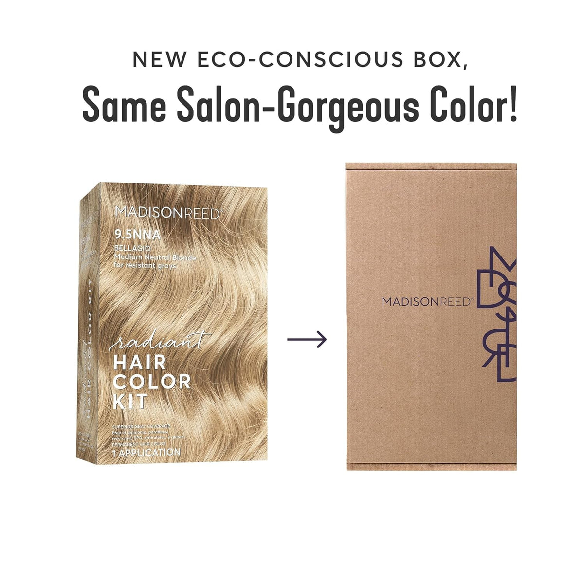 Madison Reed Radiant Hair Color Kit components laid out