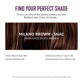 Madison Reed Radiant Hair Color Kit contents laid out