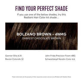 Madison Reed Radiant Hair Color Kit in Darkest Chocolate Brown