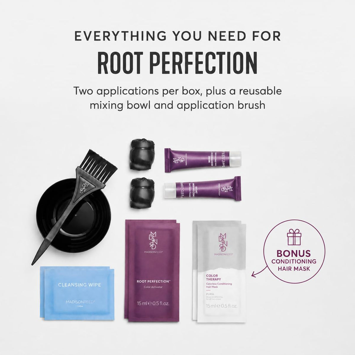 Madison Reed Root Perfection Color Cream and Activator tubes