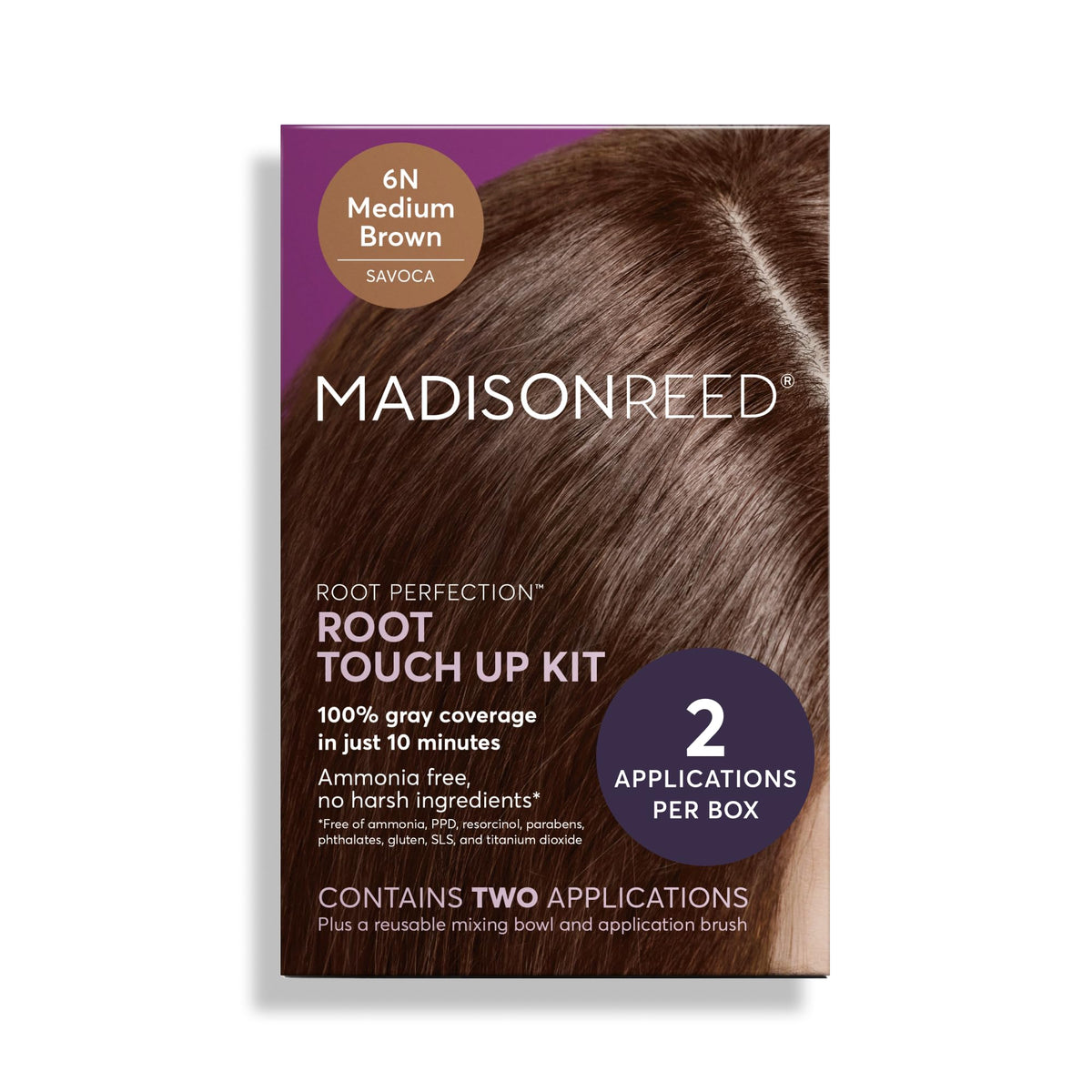 Madison Reed Root Perfection Touch Up Kit 6N Savoca Medium Brown front view