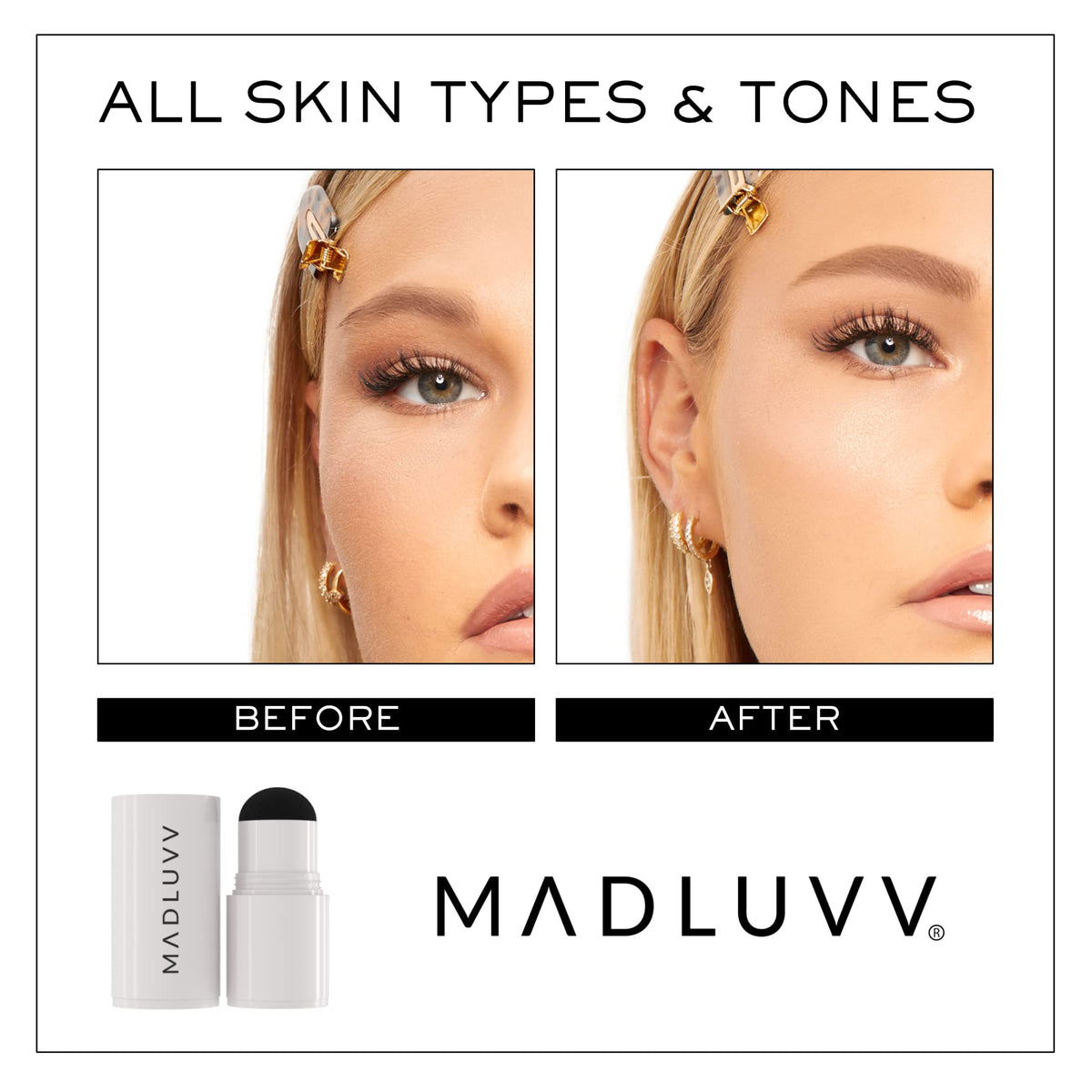 MADLUVV Brow Stamp Refill Blonde close-up of powder