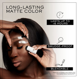 MADLUVV Brow Stamp Refill Dark Brown sponge applicator