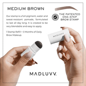 MADLUVV Brow Stamp Refill Medium Brown side view