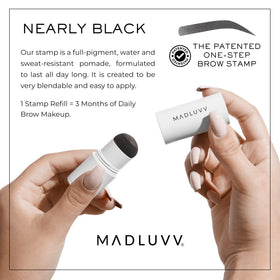 MADLUVV Brow Stamp Refill Nearly Black side view