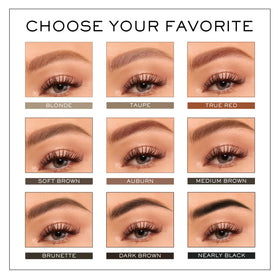 MADLUVV Brow Stamp Refill Soft Brown texture close-up