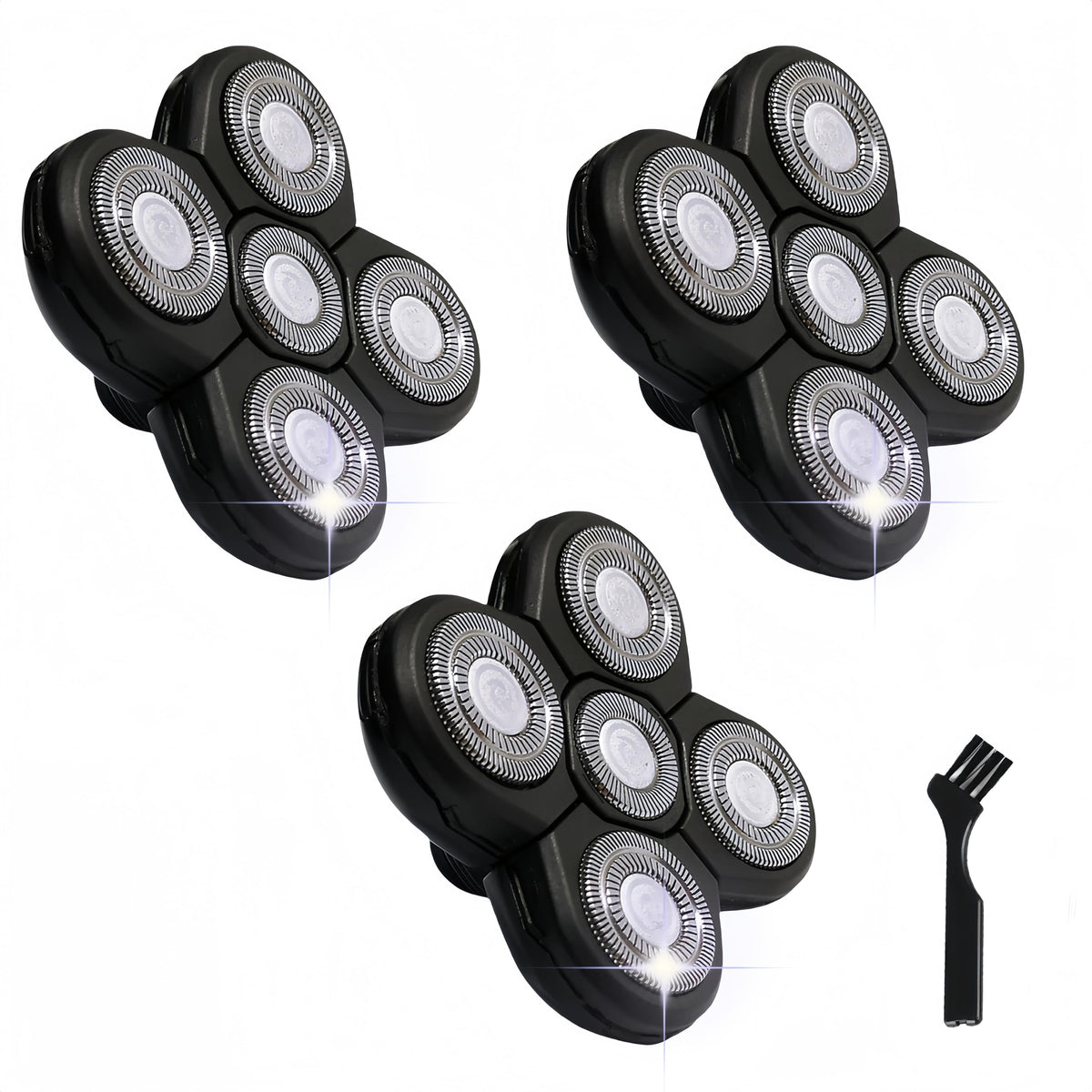 MAEATHOO 3 pcs Blades Refills for Freebird Head Shaver front view