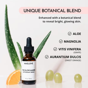 MAELOVE Glow Maker Vitamin C Serum application on hand