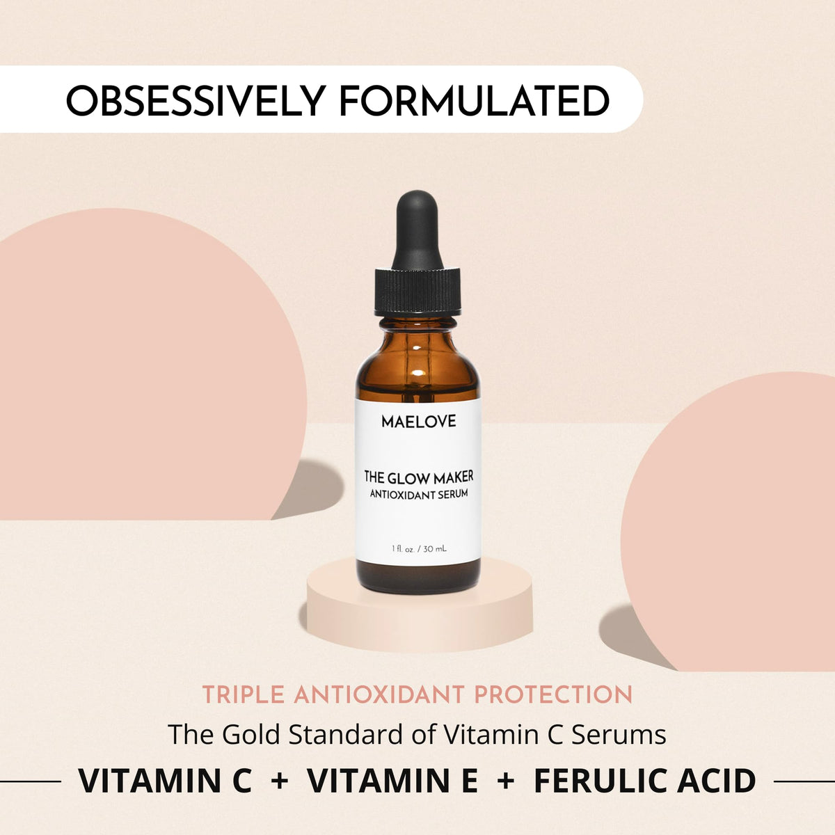 MAELOVE Glow Maker Vitamin C Serum texture on skin