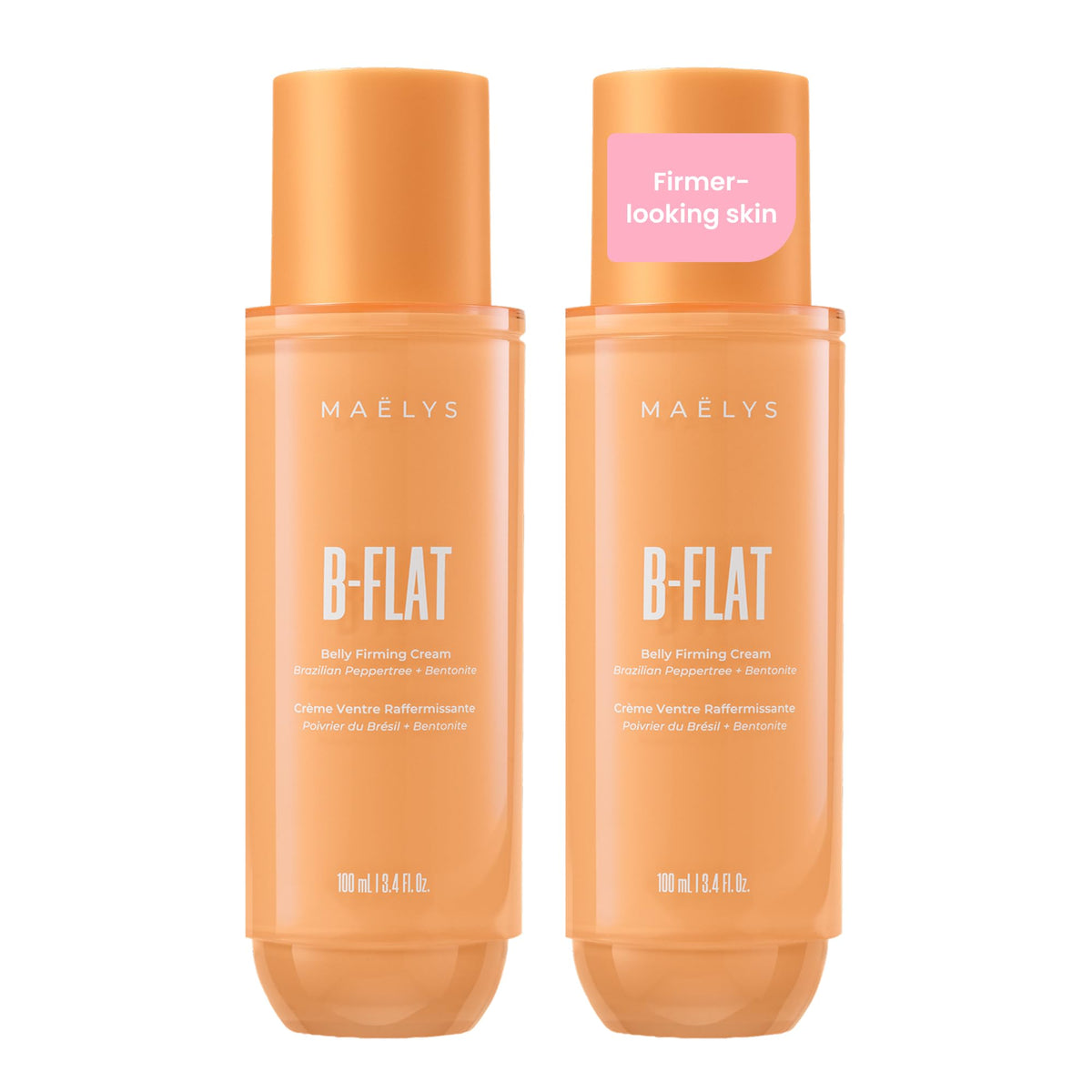 MAËLYS B-FLAT Belly Firming Cream front view with packaging